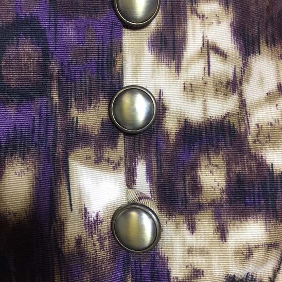 $8 SALE Alex Marie Autumn Sunset Ikat Sheath Dress SZ 14 - Picture 8 of 15